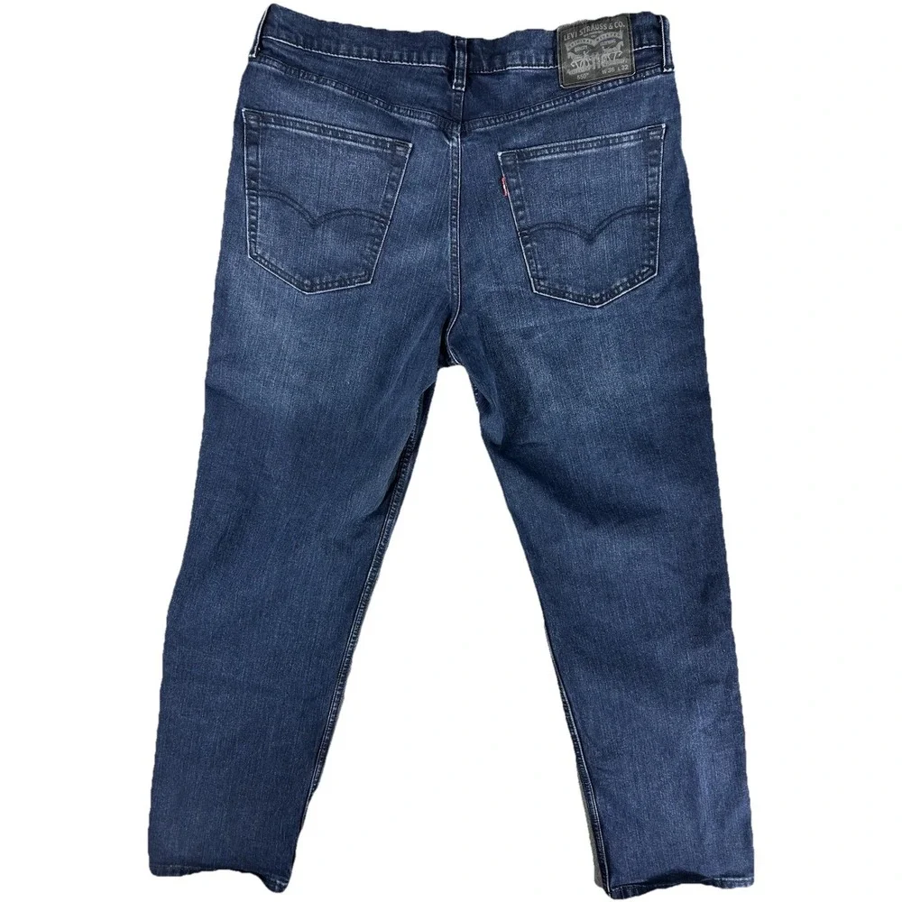 Levi's 550‎ Men Relaxed Fit Dark Wash Denim Jeans 36x31 Americana